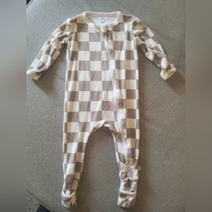 Dreamland Baby Bamboo Pajamas w/ DreamCuffs Checkerboard 9-12mo